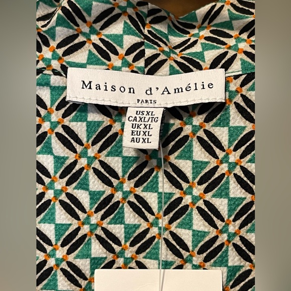 Maison d’Amelie Paris Sleeveless Blouse NWT Womens Plus Size XL All Season Shirt - Picture 4 of 9